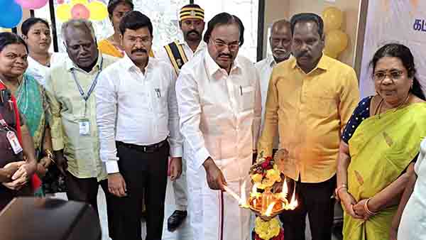 உழைப்பாளர் நலக்கூடம் கு.பிச்சாண்டி துவக்கிவைத்தார்