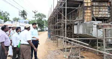 முதலமைச்சரின் சிறு விளையாட்டு அரங்க கட்டுமானபணி