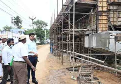 முதலமைச்சரின் சிறு விளையாட்டு அரங்க கட்டுமானபணி