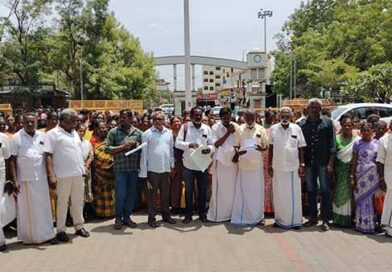 ஒதுக்கப்பட்ட நிலங்களை வழங்க ஆட்சியரிடம் மனு