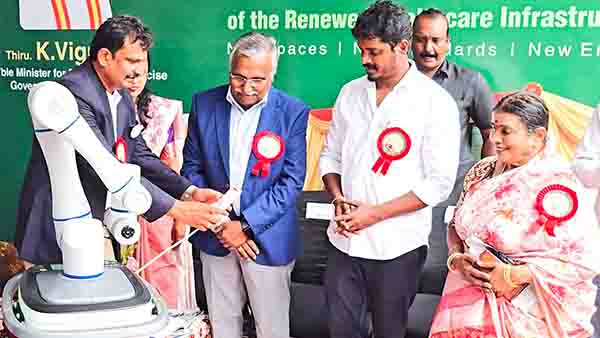 கோவையில் அமைச்சர் விக்னேஷ் துவங்கி வைத்த மருத்துவமனை கோவையில் அமைச்சர் விக்னேஷ் துவங்கி வைத்த மருத்துவமனை