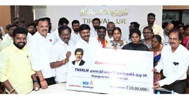 திருவள்ளூர்ஆய்வு கூட்டத்தில் நலத்திட்ட உதவி